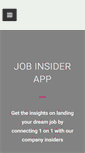 Mobile Screenshot of jobinsiderapp.com